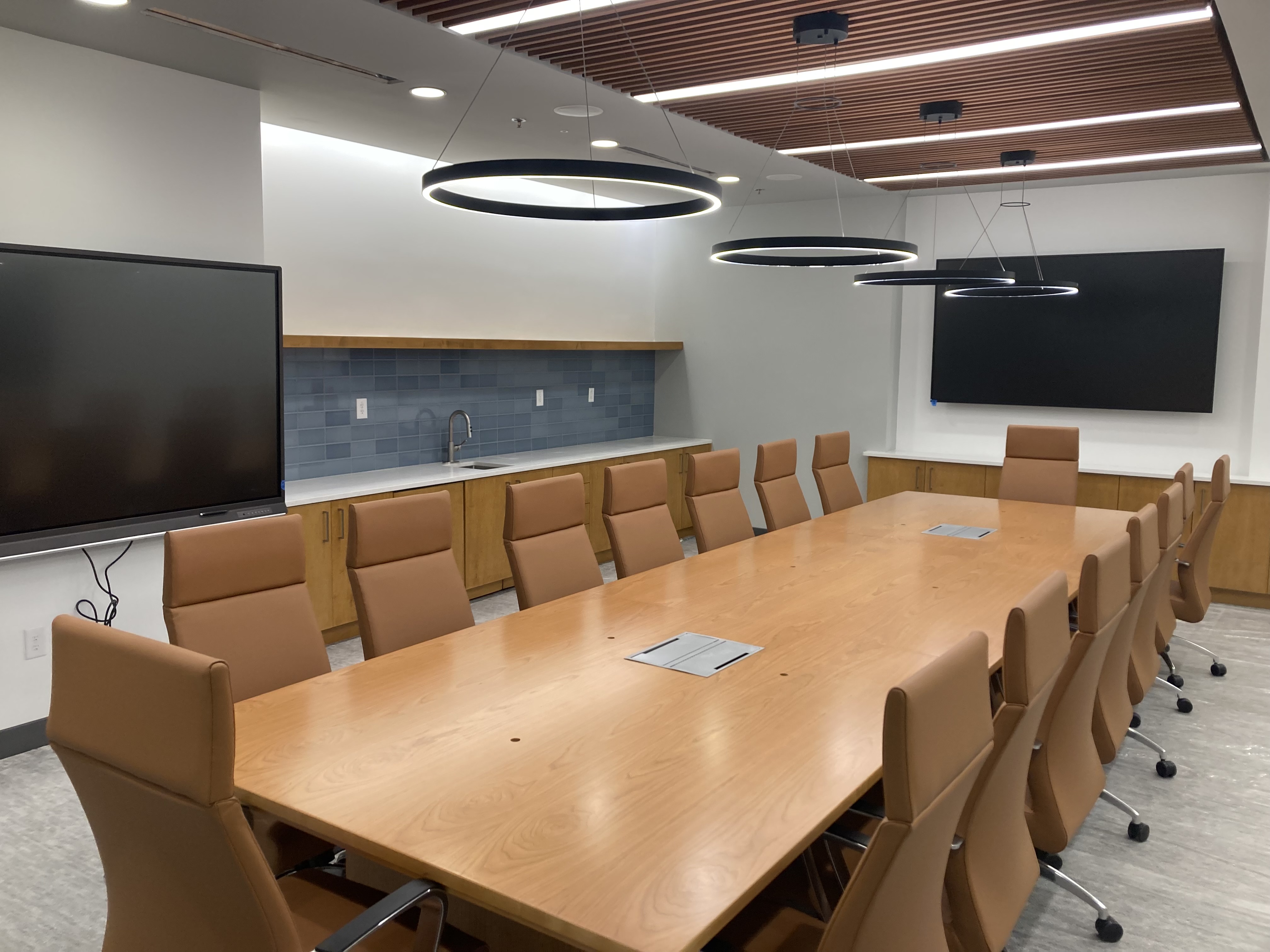 Completed conference room